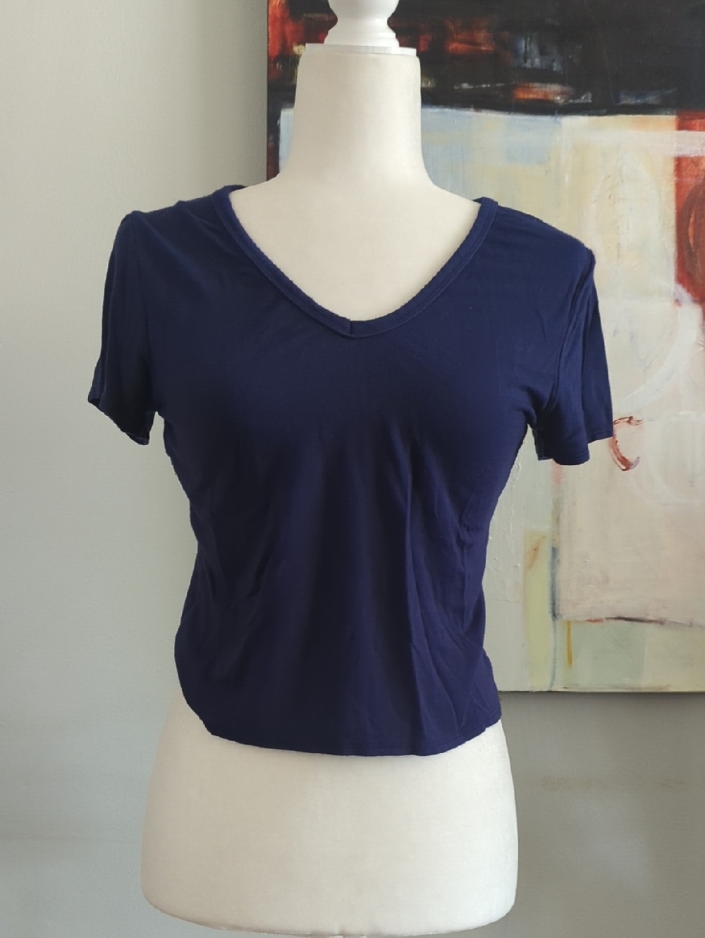 Olivia Rae Blue V-neck Tshirt